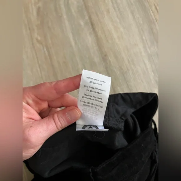 Everlane Women's Mid-Way Corduroy Cotton Pants Black - Size 26 - Picture 8 of 10